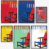 1PC Minimalist Bauhaus Iconic Mid-Century Chairs Exhibition Furniture Poster Paper Print Home Living