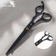 KNIFEZER Straight Hair Scissors Teflon Coating Stainless Steel 4Cr13 - CL-60
