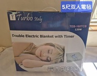Turbo Italy TEB-160TCB 5尺雙人電熱毯120W