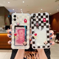 Black and white chess board case OPPO A3X A60 11F Realme c65 note 50 c51s c67 a16 11 Pro plus 12 pro