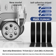 Silent Universal Wheel Protective Cover Adhesive Rubber Sleeve for Luggage Replacement Wheels Access