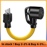 30 Amp to 110V RV Adapter Cord, 30A to 15A NEMA 5-15P Male to TT-30R Female Power Supply for RV Trai