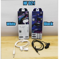 Hf Handsfree D21 Earphone Extra Bass