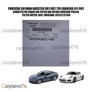 PORSCHE CAYMAN BOXSTER 981 982 718 CARRERA 911 991 CABIN FILTER CABIN AIR FILTER AIR INTAKE HOUSING 