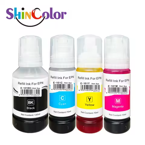 ShinColor 101 Refill Bottle Ink Compatible for Epson 101 Use on Epson L4150/L4160/ L6160/L6170/L6176