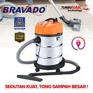 BRAVADO TurboVAK VC1530 Technology Wet And Dry Vacuum Cleaner Professional Heavy Duty Professional F