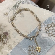 Hand Jewelry Bamboo New Chinese Style Bracelet Sterling Silver Silver Tag Lucky Cat Roll Light Luxur