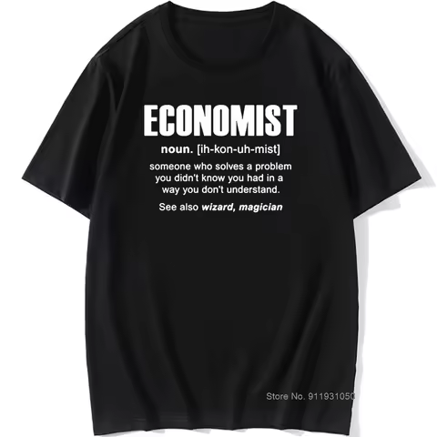 Cool Economist Definition Noun Funny T Shirt Men Short Sleeves Hip Hop Vintaged O-Neck Cotton T Shir