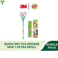 3M Scotch Brite Hands Free Quick Dry PVA Sponge Mop