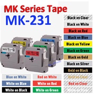MK231 MK 231 MK131 MK431 MK Tape for Brother Label tape MK Tape 12mm PT-65 PT-55 PT-85 PT-80 PT-70 P