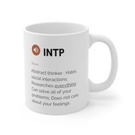 MBTI Definition Cup INTP Personality Test Cup Gift Constellation English Ceramic Ceramic Mug Cup Gif