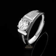 Kotagede Jewellery - Men's Moissanite Diamond Ring GRA 1 Ct | Send in 1 Day