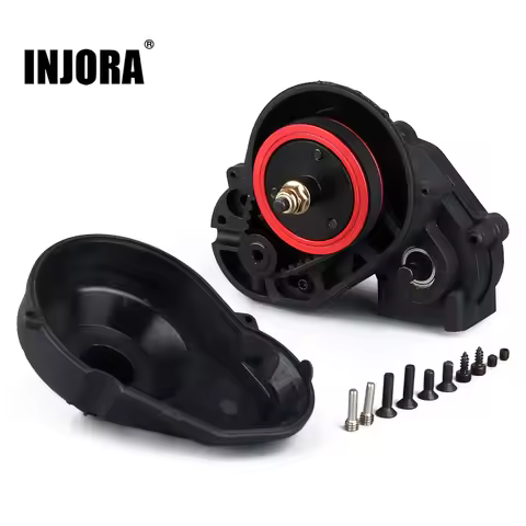 INJORA 3.2mm Gear Belt Drive Transmission Complete Gearbox 1/10 RC Crawler Car Axial SCX10 SCX10 II 
