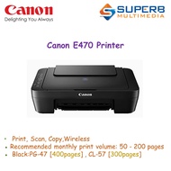 Canon Pixma E470 AIO Printer