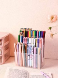 1 支 12 隔層透明記號筆、鉛筆、鋼筆和其他筆多隔層收納盒