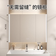 Stainless Steel Mirror Cabinet Smart Mirror Cabinet90High Draining with Beauty Storage Rack Mirror Cabinet Bathroom Wall
