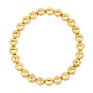 【正佳珠寶】天鐵 頂級金黃天鐵隕石 7.7-8.2mm 天鐵鎳鐵隕石手珠