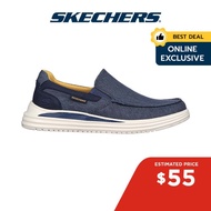 Limited Skechers Online Exclusive Men SKECHERS USA Proven Suttner Shoes - 204785-NVY Air-Cooled Memo