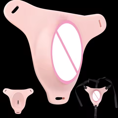 SXXY Realistic Silicone Vaginal Pads Adjustable Strapon Vaginal Realistic Clitoris Pads Male Transge