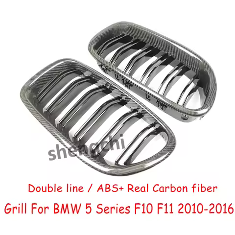 M5 F10 F11 Real Carbon Fiber Front Bumper Grill For BMW 5 Series F10 F11 520i 523i 528i 530i 535i 55