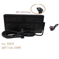 Asus 20V 7.5A 150W 6.0*3.7 with pin inside ADP-150CH B A18-150P1A TUF FX/ROG G FX705G FX505G Laptop 