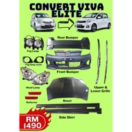 Bodykit Combo Convert Set Perodua Viva Lama 2007 Convert To Viva Elite 2009 100% High Quality