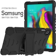 Samsung Galaxy Tab S5E 10.5 SM-T720 Rugged Kids Case with Heavy Duty 3 in 1 Hybrid Soft Rubber Cover Rugged Hard Shell Shockproof Full Body Protection Case Built-in Kickstand