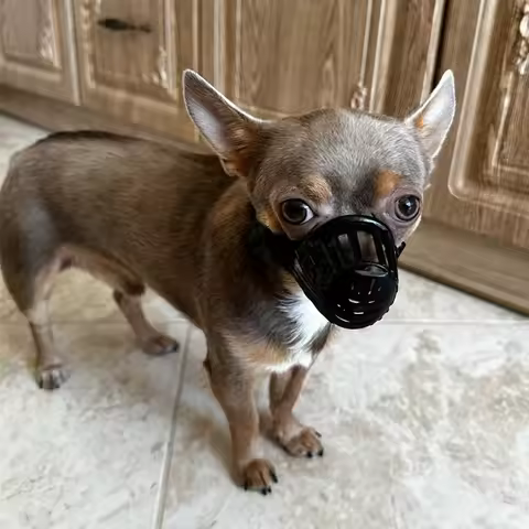 7 Sizes Pet Dog Anti Barking Muzzle for Small Medium Large Dogs Adjustable Mouth Mask Anti-Biting Tr