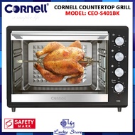 (BULKY) CORNELL CEO-S401BK 40L COUNTERTOP ELECTRIC OVEN, ROTISSERIE AND CONVECTION FEATURE, 1800W, 1 YEAR WARRANTY