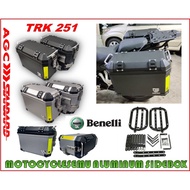 BENELLI TRK 251 MOTORCYCLE SEMI ALUMINIUM SIDE BOX HIGH QUALITY WATER PROOF 36LITER