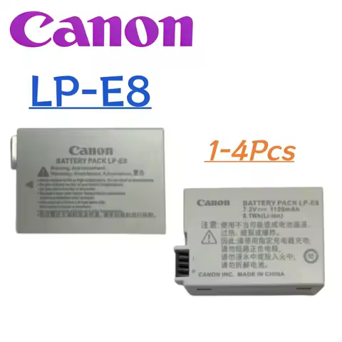 Original 1120mAh 7.2V LP-E8 LP E8 Batteries LPE8 Battery for Canon EOS 550D 600D 650D 700D X4 X5 X6i