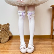 Pink Lolita Bow Socks