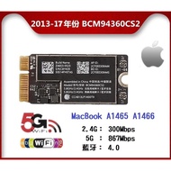 Apple Wireless Network Card BCM94360CS2 2013~2017 A1465 A1466 WIFI Bluetooth Black