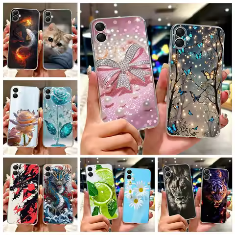 For Samsung Galaxy A06 Case A05 A05s Luxury Fashion Painted Cover Soft Slim Phone Cases For Samsung 