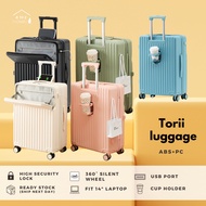 [SG Stock] Torii Front Open Luggage - Cabin Luggage / Business Luggage / 20/24 inch luggage