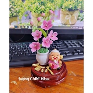Khai Van Dao Hoa Combo (including Nguyet Lao 4cm + peach pot + base 8 + 6 items included)