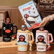 pingu 水杯 保溫杯 480ml 水杯 水樽 企鵝 🐧 公仔 卡通 生日禮物 送禮 實用