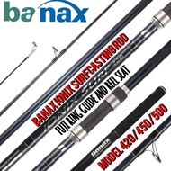 (MAA) (FUJI COMPONENTS MATERIAL) JORAN PANCING PANTAI BANAX IONIX SURFCASTING FISHING ROD WITH FUJI 