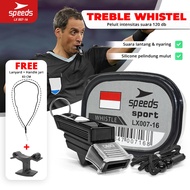 Speeds Referee Whistle Pluit Treble Whistle Sport Inflatable Sport 120db Lanyard Strap 007-16