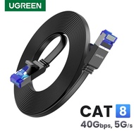 UGREEN Ethernet Cat8 40Gbps Flat 2000Mhz CAT 8 Networking Internet Lan Cord For Laptops PC PS5 PS4 Router RJ45 Cablw