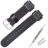 Dây đeo bằng da nylon 18mm cho Casio AE1200 AE1000 PRG-270 MRW-200H AEQ-110W AQ-S810 Phụ kiện dây đe