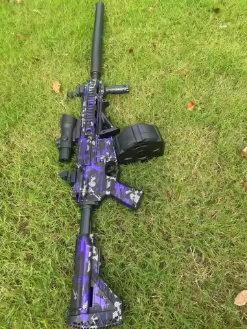 M416 Full Auto Gel Blaster Gun for Outdoor Battles - 16m Accurate Shooting, Perfect Gift for Men & T