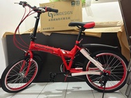 [全新] 史特龍 stepdragon s390 折疊腳踏車-法拉利紅-20吋21速cst折疊車