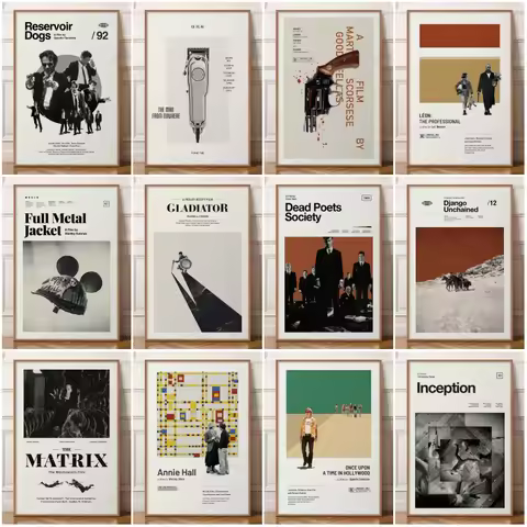 Classic MovieTV Series Poster Breaking BadThe Walking Dead InspiredDead Poets Society Modern Home Wa