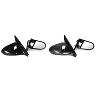 Manual Adjustable Spoon Style 2X Car Side Door Mirror Rearview Mirror Assembly for EG 2Dr 1992-1995