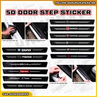 🤩 Car Door Step Sill Sticker Front Rear Anti Scratch Proton Perodua Mugen Power Toyota Honda Nissan Mazda Pintu Kereta