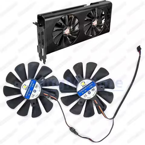 New Cooler Fan Cooling For XFX Redeon RX580 Radiator