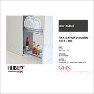 HUBEN RD-2 400 RAK DAPUR 40CM PIRING GELAS BOTOL BUMBU DAPUR BAWAH DALAM KABINET UNIT BOTTOM CABINET