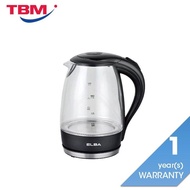 Elba EJK-F1723G(BK) Jug Kettle Glass Body With LED Light 1.7L