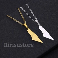 PL123 Palestine Arabic Flag necklace Imported